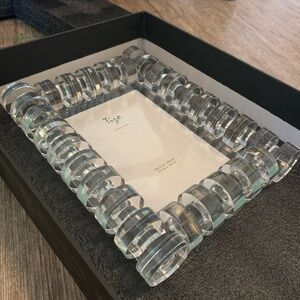 Tizo Crystal Glass Photo frame 5x7 NIB